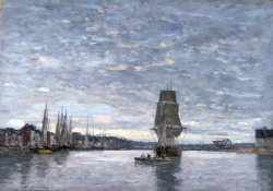 Eugene Boudin, Vue du Bassin de Trouville