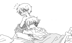 himemorning:  nannaseharu: How Eren and Rivaille spend their