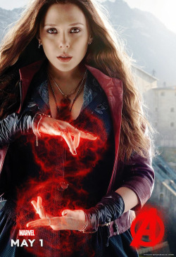 Official Avengers: Age of Ultron Character Poster for Wanda Maximoff