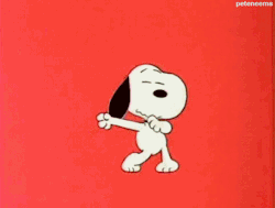 thelittlelostkitten: Everyone needs a dancing Snoopy on their