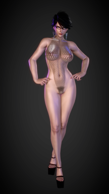 my3dbabe: fishnet bayonetta by lange1 