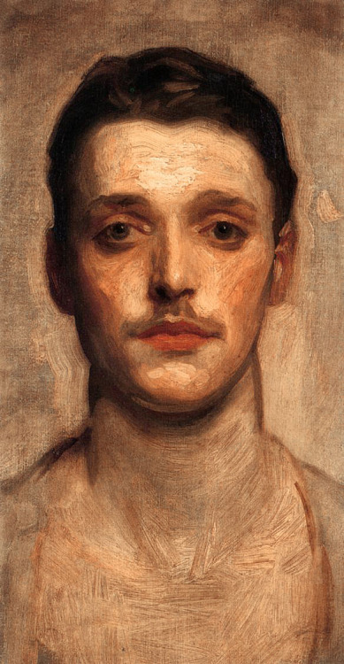 artist-sargent: Study of a Young Man, John Singer Sargent Medium: