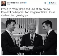 tcfkag:  Biden looks happier than the grooms honestly, like he’s