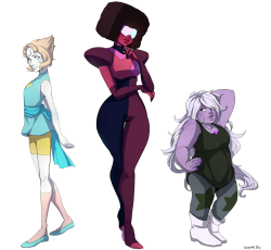 bente36:  The crystal gems! I love drawing them! Now we just