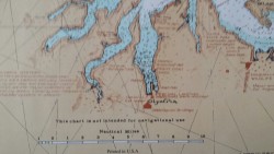 scientistjz:  Lovely Sailing Map of the Puget Sound