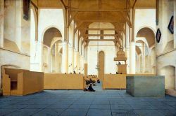 artmastered:  Pieter Saenredam, Interior of the Church of St