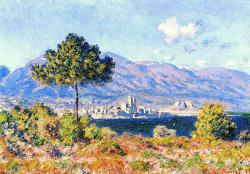 claudemonet-art: View of Antibes from the Plateau Notre-Dame,