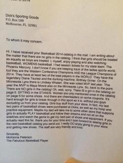 shouldnt:  McKenna Peterson, 12, writes an open letter to Dick’s