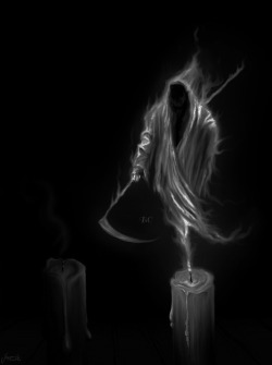 bloody–cherry:  The Grim Candle Reaper by jerry8448 