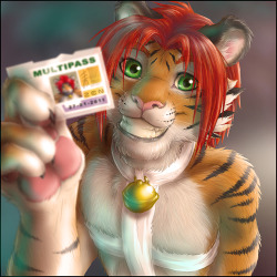 oneteasytiger:Joshua Tiger - by ZENSuch a silly cutietiger :3