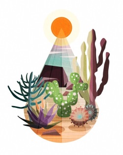 lifeasillustrated:  Desert graphic