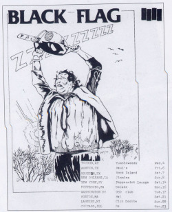 onlytheyoungdieyoung:  1980 Black Flag tour flyer.