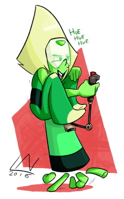 lewboid:    What Peridot may have done if she got one her arm
