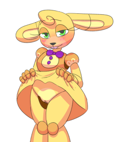 Fun fact about this springy: she came from the idea of a springTRAP