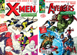 brianmichaelbendis:  Marvel Comics - then and now. Avengers #24.NOW
