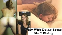 amateur-lesbian:  Amateur wife does some muff diving