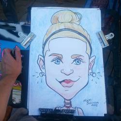 Doing caricatures at Dairy Delight!  #art #drawing #artstix #caricatures