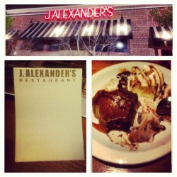 Ate real good last night at #jalexander #yolo #grub #guape #chocolate
