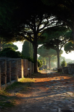 visitheworld: Old roman ways, Ostia Antica / Italy (by Olga).