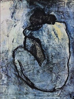 artgods:  art—gallery:  Blue Nude, Picasso  