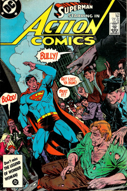 Action Comics No. 578 (DC Comics, 1986). Art by Eduardo Barretto. From a charity shop in Nottingham.