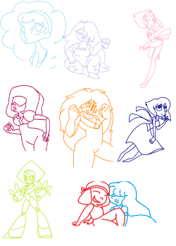 maylen249:  steven universe doddles :V plus random ocDiamond