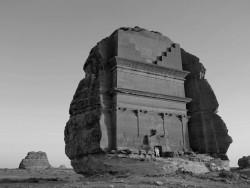 poetryconcrete:  Nabatean Tomb, in Hejaz desert, Saudi Arabia