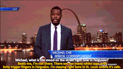  Daily Show correspondent Michael Che tries to find a safe place
