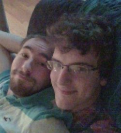 fuckyeahgaycouples:  My partner Frank, on the left, and I.  This