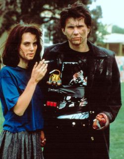 90sgeller:  winona ryder and christian slater, 1988 