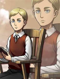 snk-officially-drawn:  Erwin Smith and Hanji Zoe Official Art