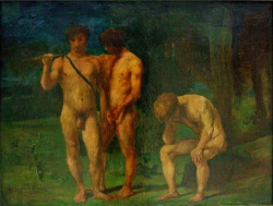 houndeye:  Hans von Marées Three Men in the Landscape 