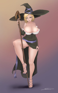   Glynda - Dragon’s Crown crossover. Commissioned by Francis. Been