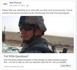 Vets prevail you over a cliff maybe.