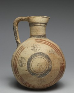 ancientpeoples:  Bichrome Ware Jug with Geometric Design and