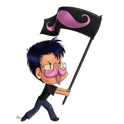 epicracharaptor:   Hoist the Colors  Everyone needed a transparent Chibiplier on their dash 