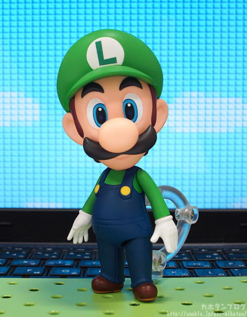 cklikestogame:  ohnoraptors:  Nendoroid Luigi!  Hey. Hey, Casey. Lookit!  HOLY NUT FUCKS I NEED THIS LIKE I NEED AIR WHERE IS IT I NEED IT I DON'Y CARE HOW MUCH TAKE MY MONEY