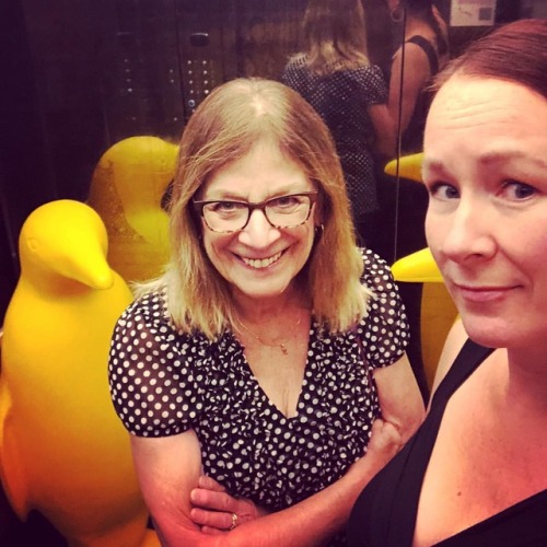 <p>It’s fine. There are two penguins in this elevator and two of us. We can take them. #cincinnati #motherdaughterroadtrip #21c #elevatorpenguins #theyreonlymenacingifyoucantfight  (at 21c Museum Hotel Cincinnati)</p>
