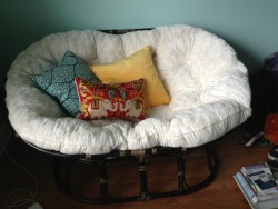 looking-for-melissa:  Not to brag, but my new double papasan