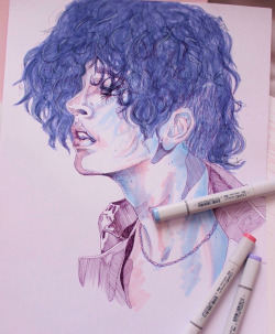 brits: Matty Healy from The 1975by Megan Dingwall Tumblr •