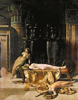 fleurdulys:  The Death of Cleopatra - John Collier 1890