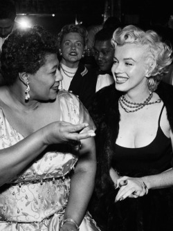 ourmarilynmonroe:  The True Marilyn Monroe and Ella Fitzgerald