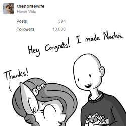 thehorsewife:  Thanks for 13,000 followers!   xD Oh dear…