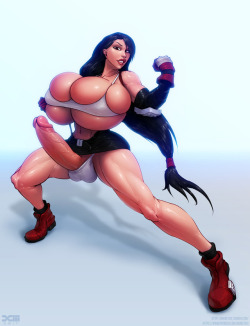 barretxiii:  Commission for dubester. Tifa had a bit of a growth