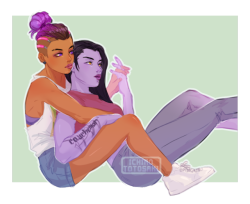 ichiro-artosaki: purple gfs just chillin