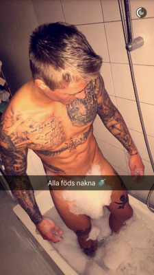 male-celebs-naked:  Johnny edlind, Swedish reality star and model