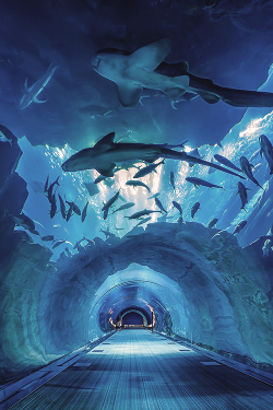 plasmatics-life:  Dubai Aquarium Tunnel by Vinz Photographies