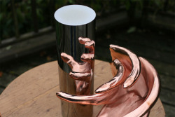 All optics are illusion (the skewed, anamorphic sculptures and
