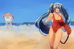 dalekatbadwolfbay:  Baywatch Sona by aeror404 