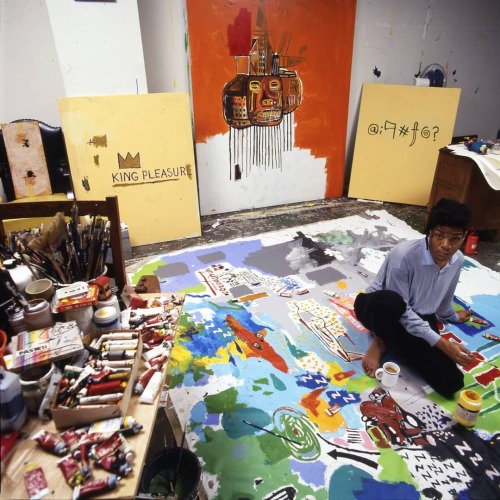 twixnmix:    Jean-Michel Basquiat photographed by Tseng Kwong